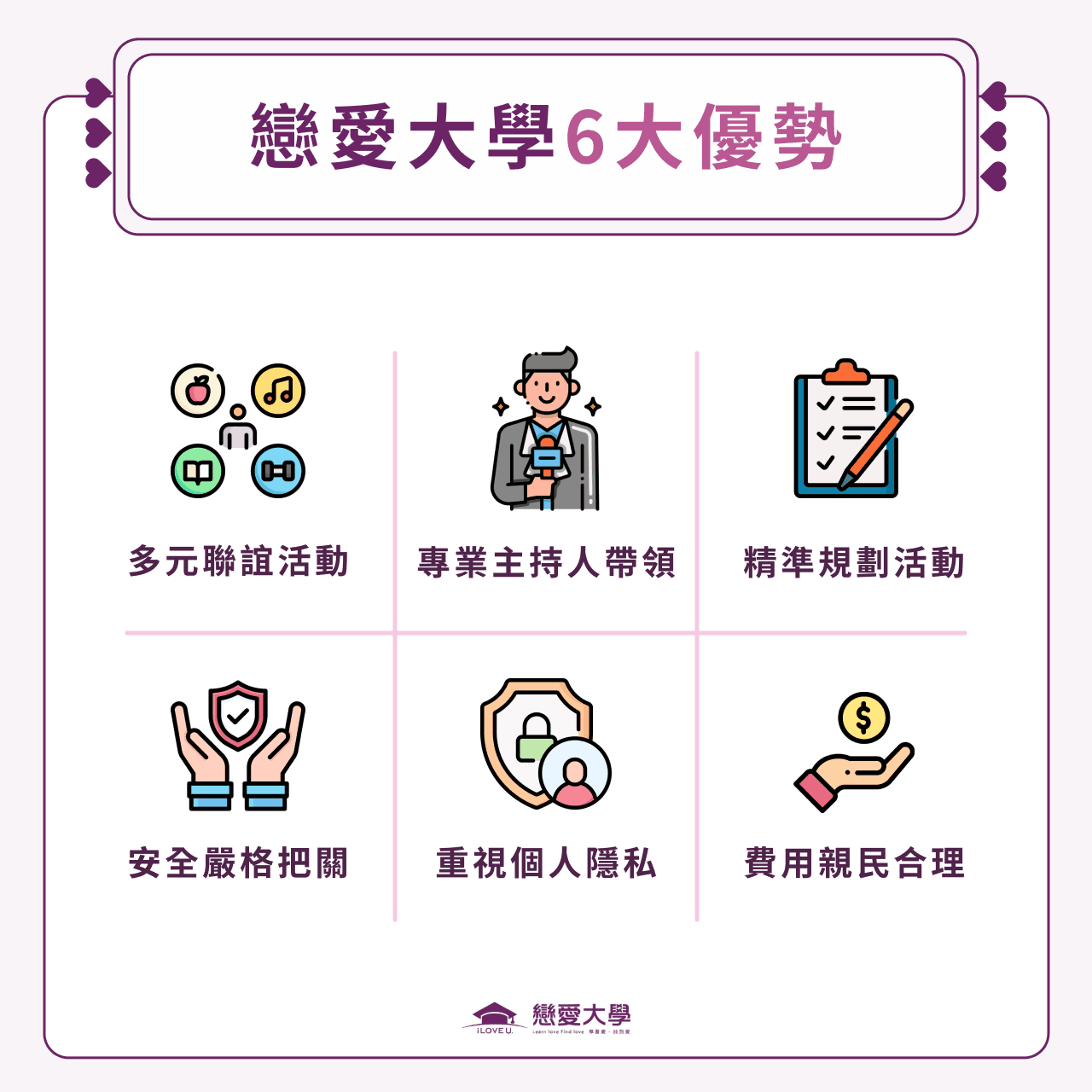 戀愛大學6大優勢